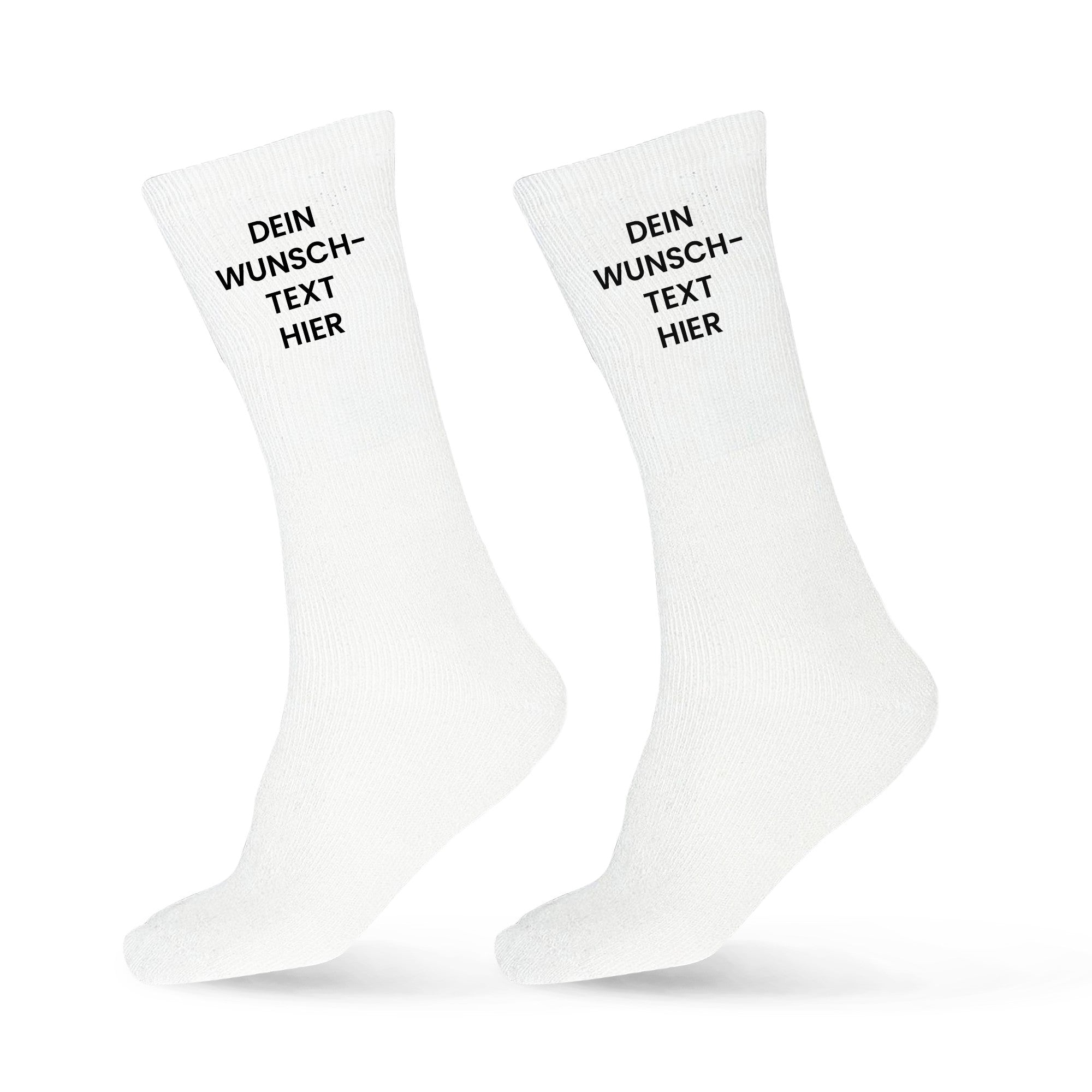Sportsocken mit Namen oder Wunschtext bestickt