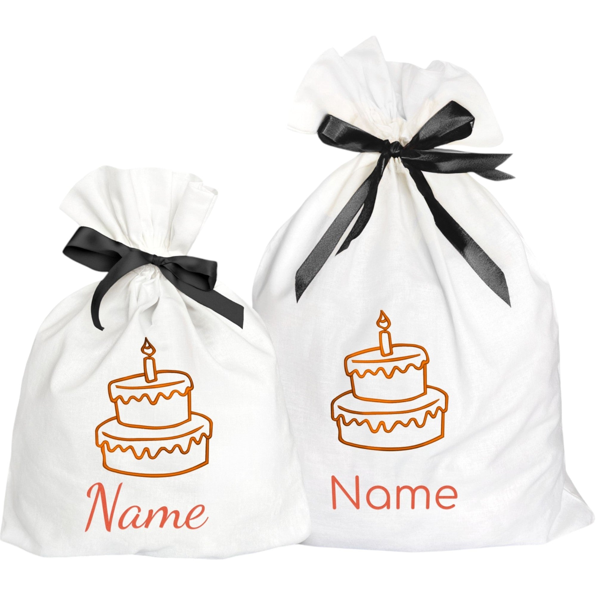 Geschenkbeutel mit Namen und Motiv bestickt - Geburtstag