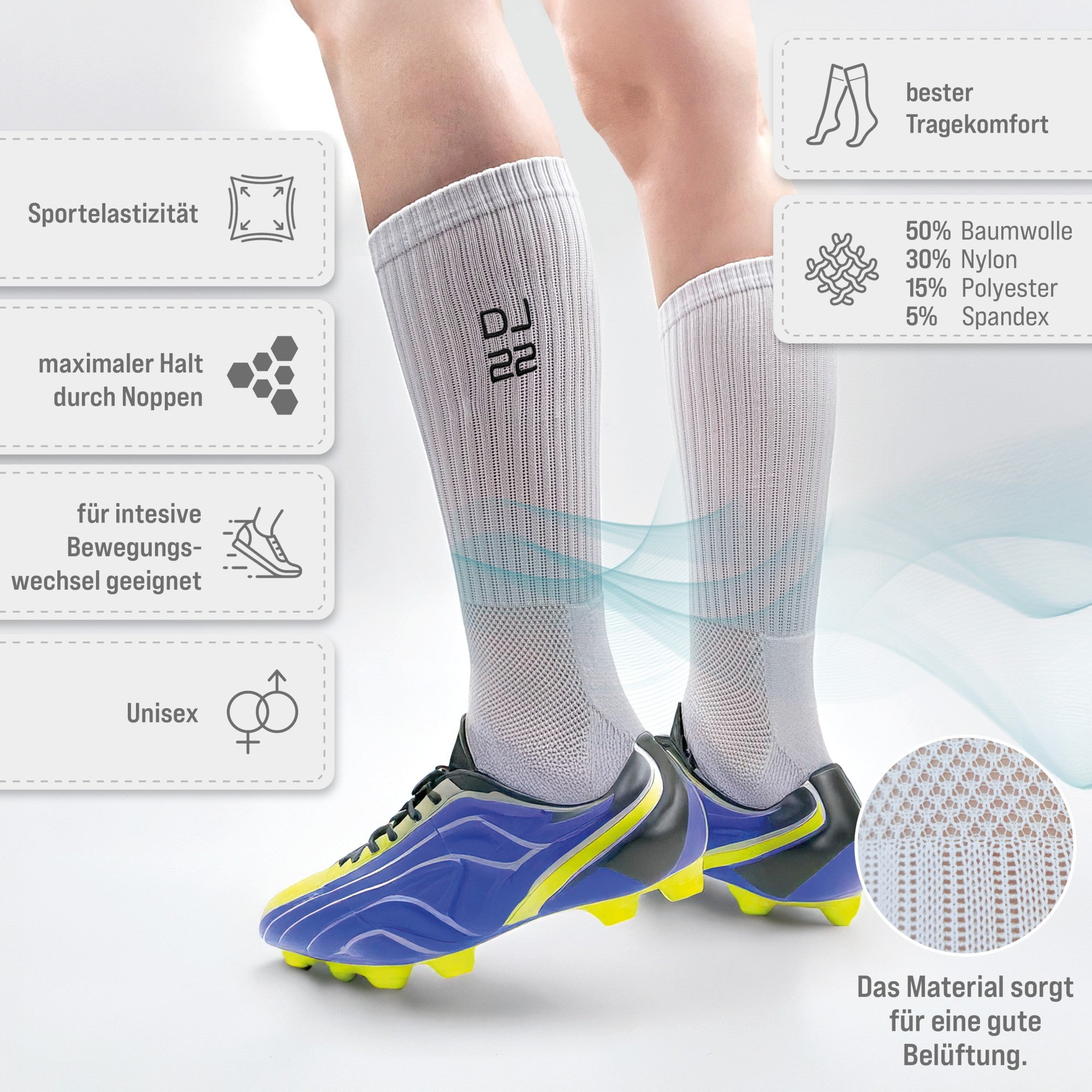 Fussball Grip Socken
