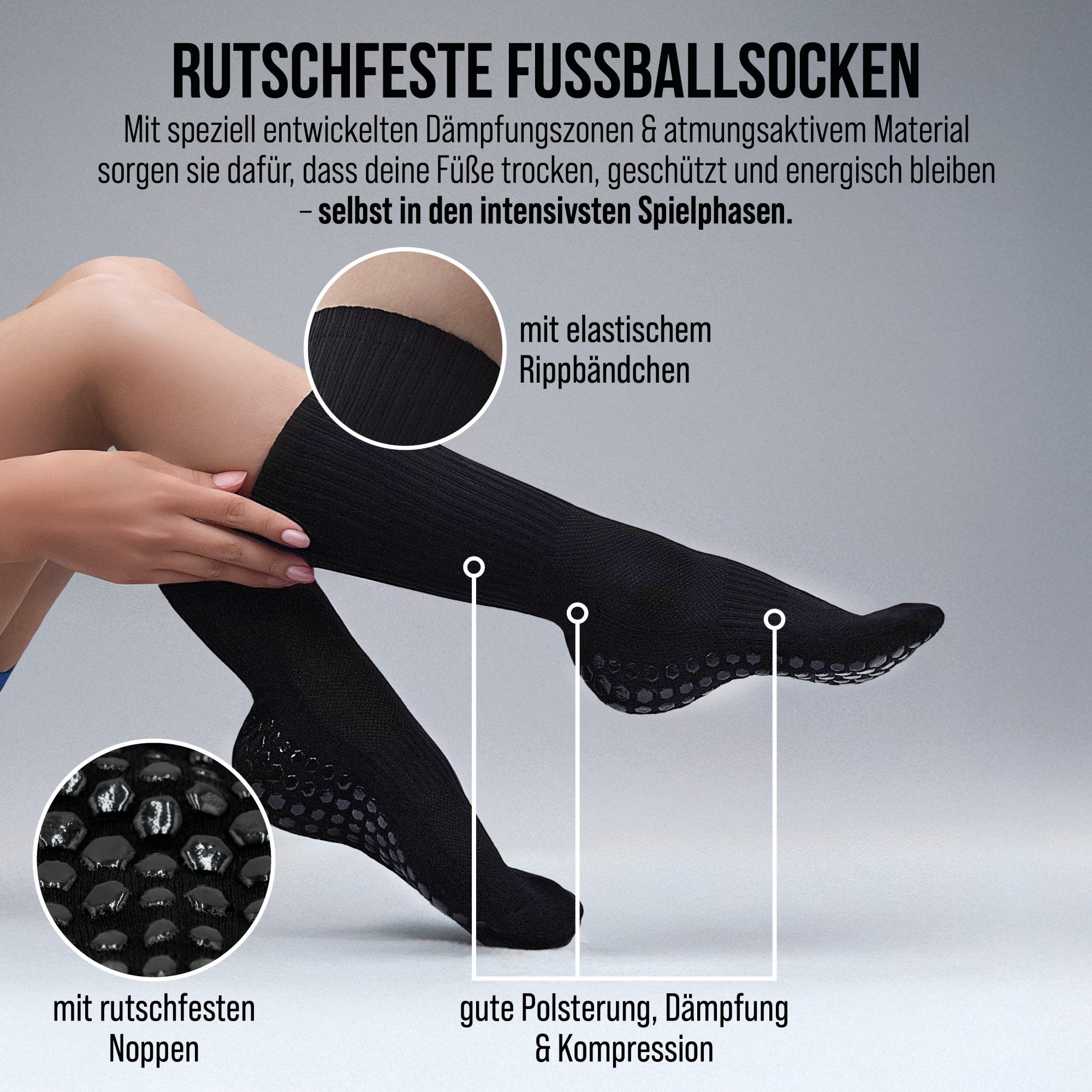 Fussball Grip Socken