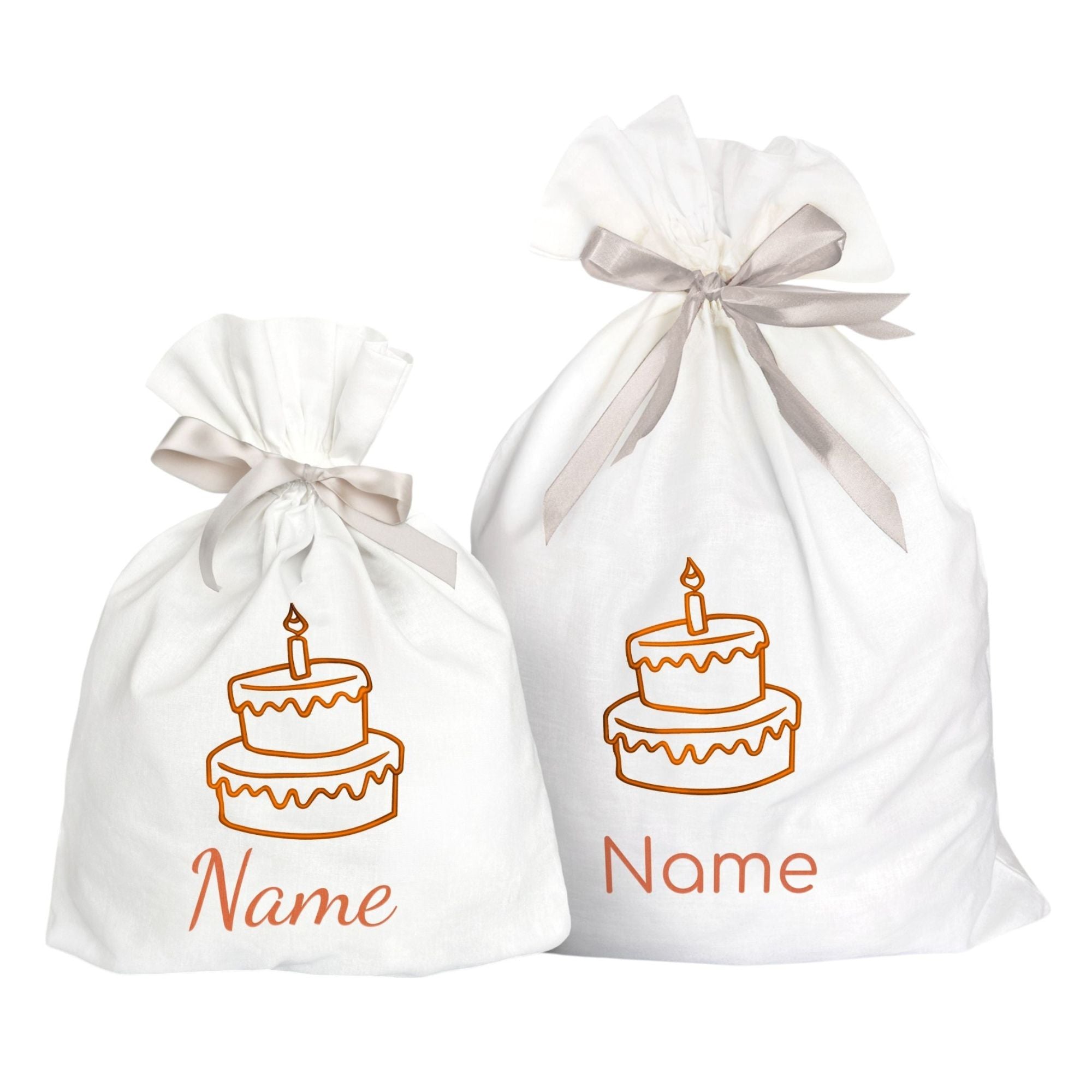 Geschenkbeutel mit Namen und Motiv bestickt - Geburtstag