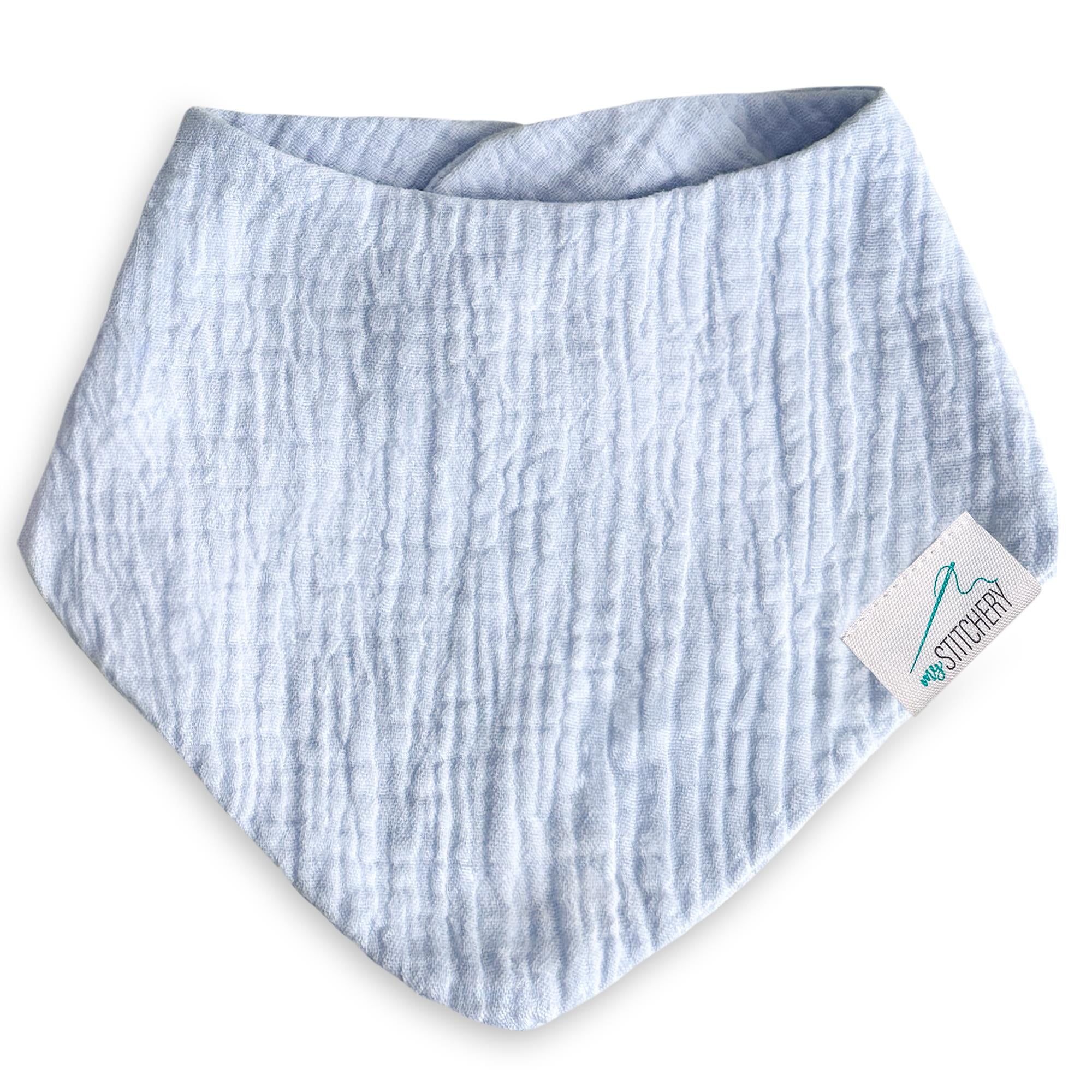 Musselin Baby Lätzchen mit Namen bestickt, Oeko-TEX® Standard 100