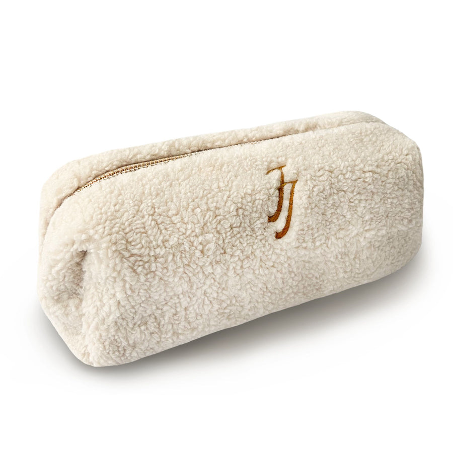 Personalisierte Teddy Kosmetiktasche mit Initialen bestickt