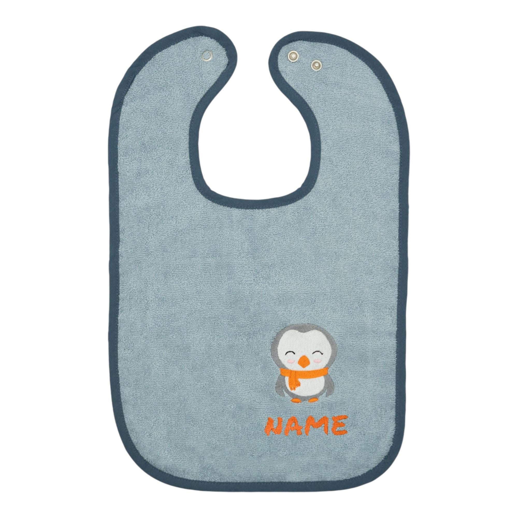 Baby Lätzchen mit Namen und Motiv bestickt - OEKO-TEX® Standard 100